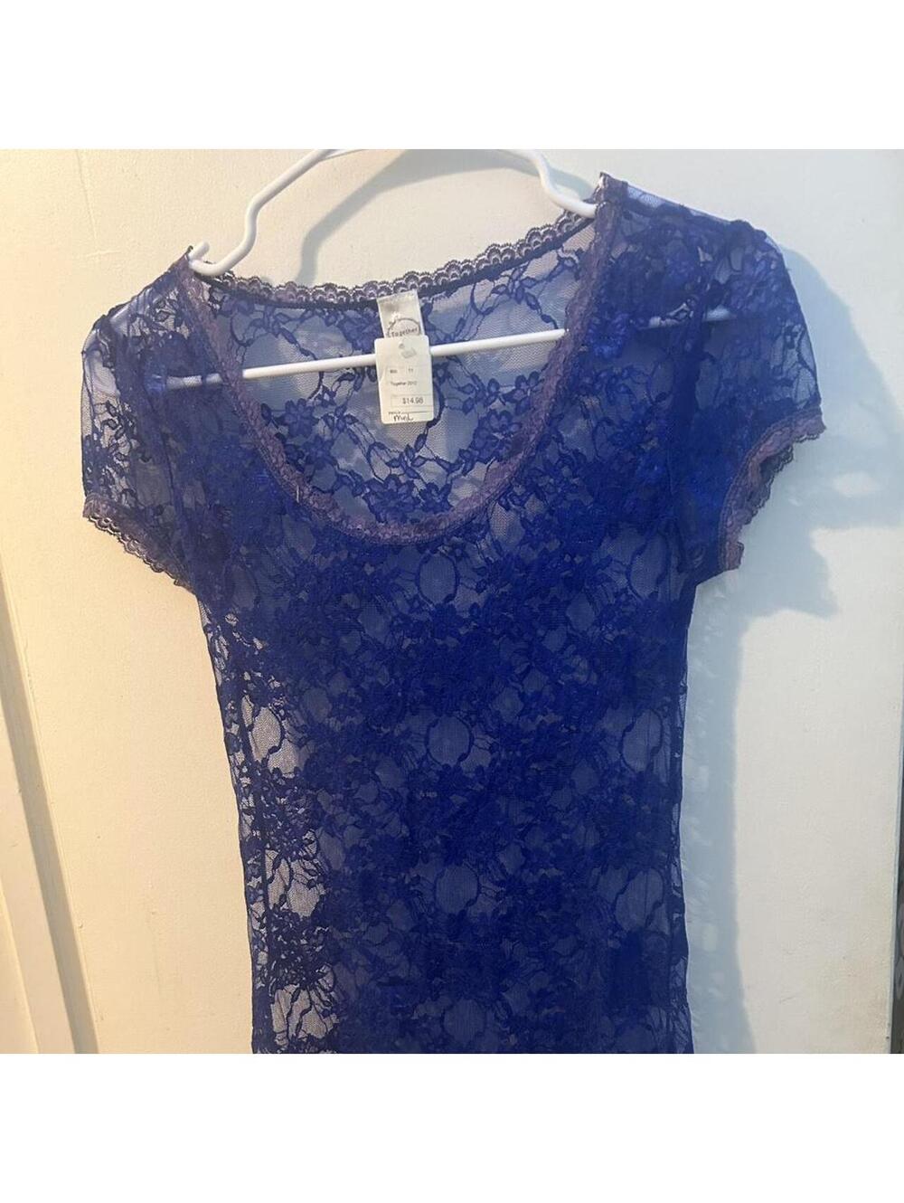 Together Blue lace top with a boho vibe. New with tags Size: M #festival #boho